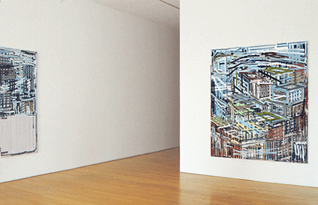 Installation view, Lennon Weinberg Gallery, Denyse Thomasos: Paintings 1995-1997, May 29–July 25, 1997